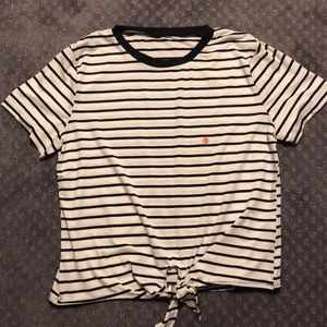 Striped Shirt with front tie